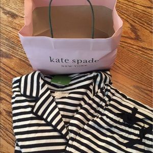 Kate Spade Stripped Pajama Set XL.  New with tags.